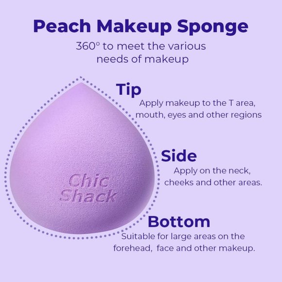 Crystal Aurora Everyday Face Powder Concealers Blush Eyeshadow Makeup Brush Set - Picture 6 of 8